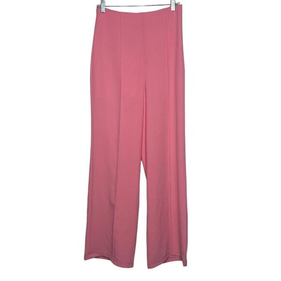 NWT Tea & Cup Pastel Pink High Wasted Pleated Flare Dress Pants M Spring - Picture 1 of 12